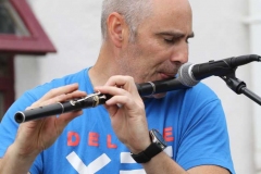 Joe Greene blasting out a few tunes at Aonach Jack on Saturday.