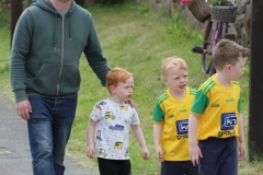 Oisin Mac Eo and family arriving in Meenaleck for Aonach Jack on Saturday.