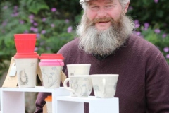 Jimmy Duffy at the Cupan Cre stand at Aonach Jack in Meenaleck.