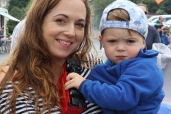 Eilise O Harte and son Seimi at Aonach Jack in Meenaleck on Saturday. (Photos by Eoin Mc Garvey)