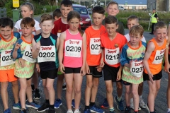 Junior runners ready for the off at the Burtonport 1k junior race.