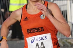 Helen Mc Cready heading for the finish line at the Burtonport 5k.