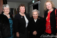 Maddie O'Donnell. Marie Gallagher, Margaret Lavin and Bernie Ferry Turk at the cancer charity dinner dance in Dungloe.
