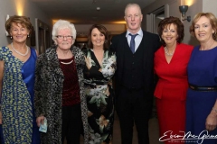 Margaret Gallagher, Eileen Mc Kelvey, Mary Boyle, Martin Boyle, Rosaleen Mc Shane and Liz Boyle at the Dungloe charity cancer dinner dance. (Pictures by Eoin Mc Garvey)