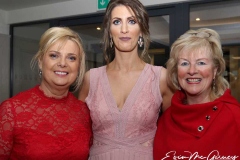 Bridget O'Donnell, Nicola Glackin and Marion Mc Hugh at the charity cancer dinner dance.