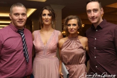 David Keller, Nicola Glackin, Emma Ham and Tom Ham at the charity cancer dinner in Dungloe.