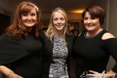 Fiona Elliot, Martina Rafferty and Phylis Sweeney at the charity dinner dance in the Waterfront Hotel.