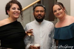 Colleen Nichols, Atan Uzir and Valerie Haugh at the charity dinner dance in Dungloe.
