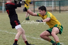 Donegal's Gary Kelly in action against Tyrone in Magheragallon.