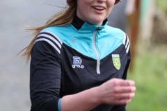 Caroline O'Donnell competing in the 200th Dungloe Parkrun.