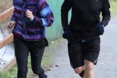 Helen Coll and Owen Coyle completing the 200th Dungloe Parkrun.
