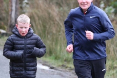 Frank and Aiden Glackin at the 200th Dungloe Parkrun.