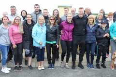 Group of walkers ready fro the off at the Maghery festival on Saturday. (Photos by Eoin Mc Garvey)