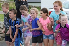 Young runners line up at the Maghery festival.