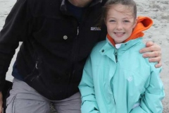 Liam and Molloy Mc Conalogue enjoying the beach activities at the Maghery festival.