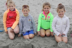 Sandcastle fun at the Maghery festival on Saturday.