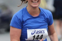 Marjorie Burns finishing the Dungloe 5k.