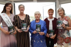 Caroline O'Donnell, 2018 Mary from Dungloe, Anthea Atkinson, Chairperson, Mary Ward, Brid Mc Cole and Deirdre Ni Bhraonain at the launch on Tuesday night of the Marys itinerary brochure. (Photos by Eoin Mc Garvey)