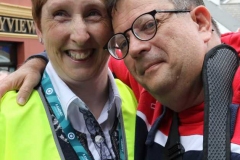 Donna Joyce and photographer Mark Blank at the Mary from Dungloe country concert.