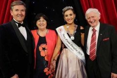 2019 Mary from Dungloe Roisin Maher with Daniel O'Donnell, the first winning Mary Celine Powell and the first festival director Daniel Gallagher.
