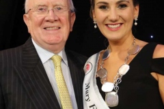 Leas Ceann Comhairle Pat the Cope Gallagher TD with 2019 Mary from Dungloe Roisin Maher.