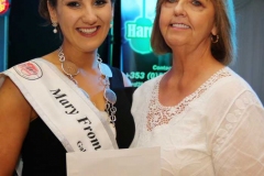 Margaret Boyle on behalf of Pure Boutique making a presentation to Roisin Maher.