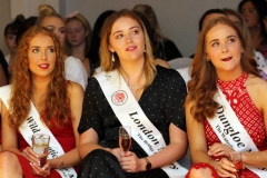 Nicola Ni Bhaoill, Sophie Walsh and Breena Boyle keeping an eye on the fashion at the Mary from Dungloe fashion sow this week. (Photos by Eoin Mc Garvey)