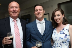 Bob, Andrew and Colleen Mernar enjoying the Gala Ball in Dungloe on Friday night.