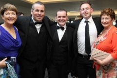 Noleen Boyle, Denis Sweeney, Jimmy Brophy, Maurice Gallagher and Mary Ellen Sweeney at the Mary from Dungloe Gala Ball.