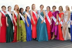 The participating girls in the 2019 Mary from Dungloe festival pictured at Friday night's Gala Ball. (Photos by Eoin Mc Garvey)