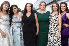 Megan Mc Gill, Courtney Boyle, Fiona Walsh, Alice Walsh, Denise Ward and Caitlin Finn at the Mary from Dungloe Gala Ball.