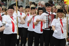 The Dungloe band on parade at the festival on Sunday.