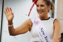 New York Mary Roisin Maher at the carnival parade in Dungloe. She went on to win the 2019 title.