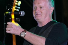 Patrick Gallagher, lead singer with Goats Don't Shave, on stage in Dungloe for the opening concert of the 2019 Mary festival.