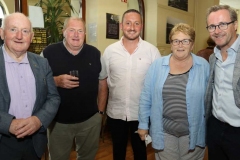 Seamus Rodgers, Martin Gillen, Paddy Mc Laughlin, Aideen Gillen and Joh Gorman at the opening of the Mary festival.