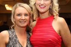 Caitriona Gallagher and Claire Sharkey at the RNLI gala dinner in Dungloe. (Photos by Eoin Mc Garvey)