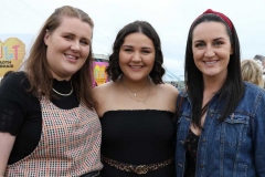 The Gallagher sisters, Sile, Grainne and Bridin at Sult 2019 in Gweedore.